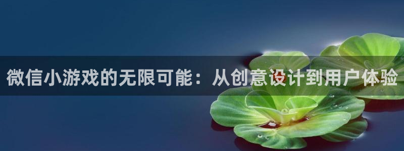 沐鸣2开户：微信小游戏的无限可能：从创意设计到用户体验
